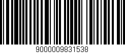 Código de barras (EAN, GTIN, SKU, ISBN): '9000009831538'