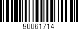 Código de barras (EAN, GTIN, SKU, ISBN): '90061714'