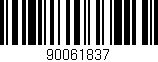 Código de barras (EAN, GTIN, SKU, ISBN): '90061837'