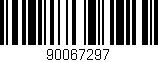 Código de barras (EAN, GTIN, SKU, ISBN): '90067297'