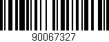 Código de barras (EAN, GTIN, SKU, ISBN): '90067327'