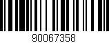 Código de barras (EAN, GTIN, SKU, ISBN): '90067358'