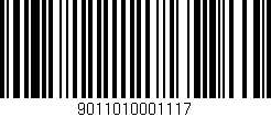 Código de barras (EAN, GTIN, SKU, ISBN): '9011010001117'