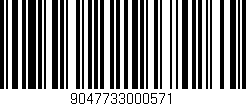 Código de barras (EAN, GTIN, SKU, ISBN): '9047733000571'