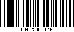 Código de barras (EAN, GTIN, SKU, ISBN): '9047733000816'