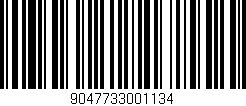 Código de barras (EAN, GTIN, SKU, ISBN): '9047733001134'