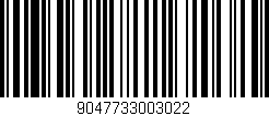 Código de barras (EAN, GTIN, SKU, ISBN): '9047733003022'