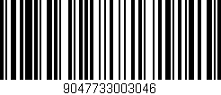 Código de barras (EAN, GTIN, SKU, ISBN): '9047733003046'