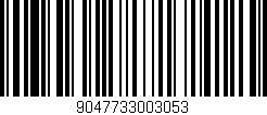 Código de barras (EAN, GTIN, SKU, ISBN): '9047733003053'