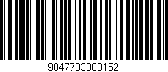 Código de barras (EAN, GTIN, SKU, ISBN): '9047733003152'