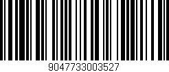Código de barras (EAN, GTIN, SKU, ISBN): '9047733003527'