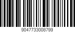 Código de barras (EAN, GTIN, SKU, ISBN): '9047733008799'