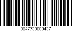 Código de barras (EAN, GTIN, SKU, ISBN): '9047733009437'