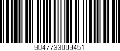 Código de barras (EAN, GTIN, SKU, ISBN): '9047733009451'