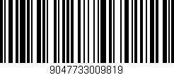 Código de barras (EAN, GTIN, SKU, ISBN): '9047733009819'