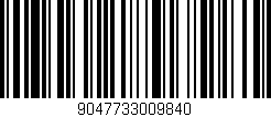 Código de barras (EAN, GTIN, SKU, ISBN): '9047733009840'