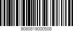 Código de barras (EAN, GTIN, SKU, ISBN): '9080819000508'