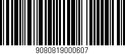 Código de barras (EAN, GTIN, SKU, ISBN): '9080819000607'