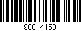 Código de barras (EAN, GTIN, SKU, ISBN): '90814150'