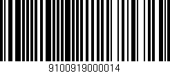 Código de barras (EAN, GTIN, SKU, ISBN): '9100919000014'