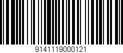 Código de barras (EAN, GTIN, SKU, ISBN): '9141119000121'