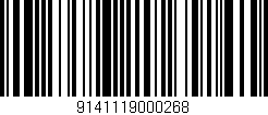 Código de barras (EAN, GTIN, SKU, ISBN): '9141119000268'
