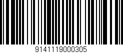 Código de barras (EAN, GTIN, SKU, ISBN): '9141119000305'