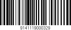 Código de barras (EAN, GTIN, SKU, ISBN): '9141119000329'