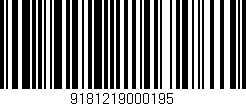 Código de barras (EAN, GTIN, SKU, ISBN): '9181219000195'