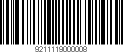 Código de barras (EAN, GTIN, SKU, ISBN): '9211119000008'