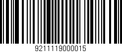 Código de barras (EAN, GTIN, SKU, ISBN): '9211119000015'