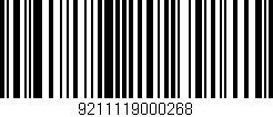 Código de barras (EAN, GTIN, SKU, ISBN): '9211119000268'