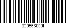 Código de barras (EAN, GTIN, SKU, ISBN): '923566000I'