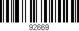 Código de barras (EAN, GTIN, SKU, ISBN): '92669'