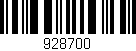 Código de barras (EAN, GTIN, SKU, ISBN): '928700'