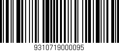 Código de barras (EAN, GTIN, SKU, ISBN): '9310719000095'