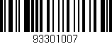 Código de barras (EAN, GTIN, SKU, ISBN): '93301007'