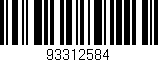 Código de barras (EAN, GTIN, SKU, ISBN): '93312584'