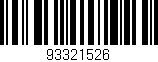 Código de barras (EAN, GTIN, SKU, ISBN): '93321526'