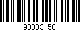 Código de barras (EAN, GTIN, SKU, ISBN): '93333158'