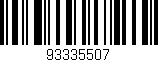 Código de barras (EAN, GTIN, SKU, ISBN): '93335507'