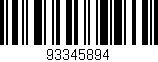Código de barras (EAN, GTIN, SKU, ISBN): '93345894'