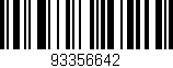 Código de barras (EAN, GTIN, SKU, ISBN): '93356642'