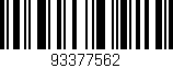 Código de barras (EAN, GTIN, SKU, ISBN): '93377562'