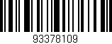 Código de barras (EAN, GTIN, SKU, ISBN): '93378109'