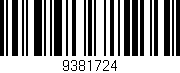 Código de barras (EAN, GTIN, SKU, ISBN): '9381724'