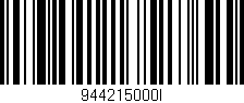 Código de barras (EAN, GTIN, SKU, ISBN): '944215000I'
