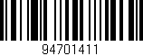 Código de barras (EAN, GTIN, SKU, ISBN): '94701411'