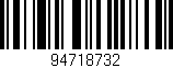 Código de barras (EAN, GTIN, SKU, ISBN): '94718732'