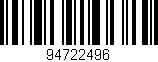 Código de barras (EAN, GTIN, SKU, ISBN): '94722496'